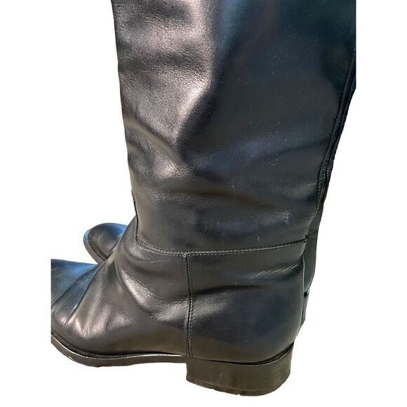 Chellis Dual Tone Leather Riding Boots - Picture 9 of 16